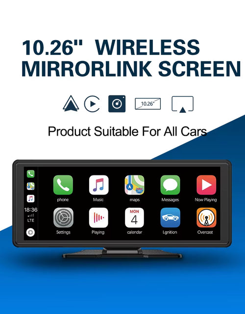 Load image into Gallery viewer, Drive Smart: 10.26-Inch Wireless CarPlay &amp; Android Auto Multimedia Video Player
