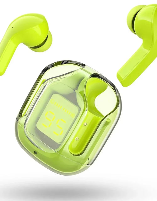 Load image into Gallery viewer, CrystalBeats BT30: Transparent TWS Bluetooth 5.3 Earbuds with Digital Display &amp; Noise Canceling
