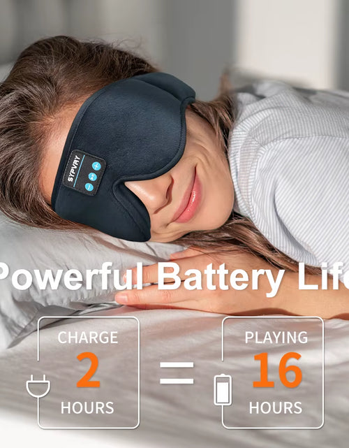 Load image into Gallery viewer, DreamTune 3D: Bluetooth Sleep Mask with Wireless Headset &amp; Adjustable Eye Cover
