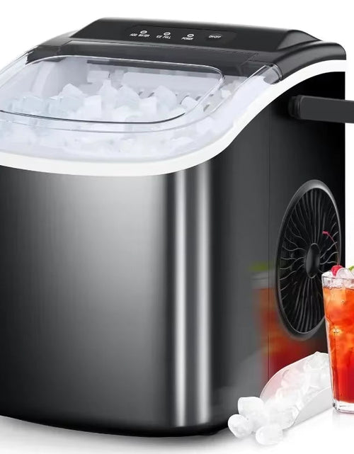 Load image into Gallery viewer, Ice Maker Countertop, Portable Machine with Self-Cleaning, 26.5Lbs/24Hrs, 9 Bullet Ice Cubes in 6 Mins, Basket
