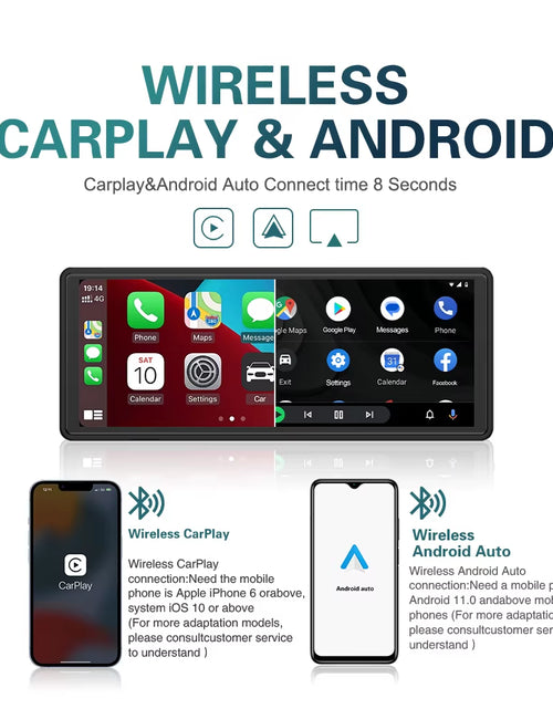 Load image into Gallery viewer, Drive Smart: 10.26-Inch Wireless CarPlay &amp; Android Auto Multimedia Video Player
