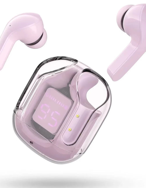 Load image into Gallery viewer, CrystalBeats BT30: Transparent TWS Bluetooth 5.3 Earbuds with Digital Display &amp; Noise Canceling
