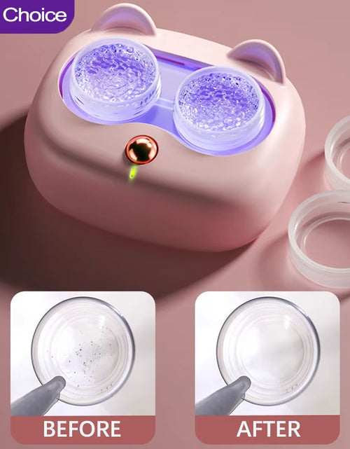 Load image into Gallery viewer, Ultrasonic Contact Lens Cleaner – Deep Clean, Gentle Care, Crystal Clear Vision
