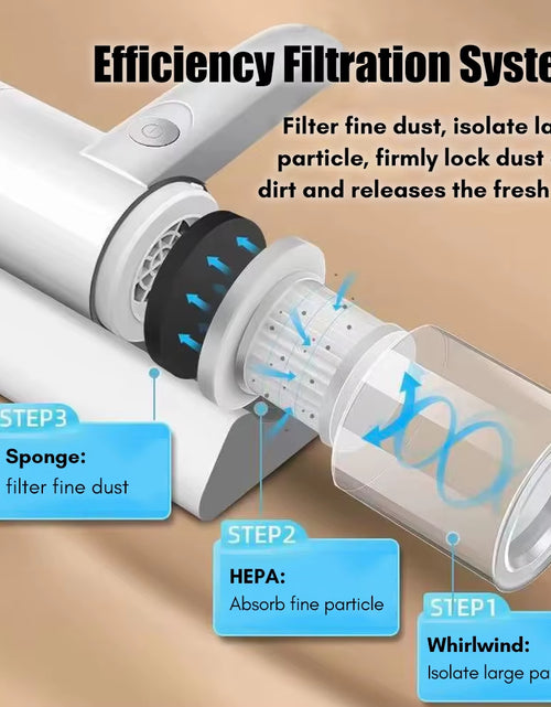 Load image into Gallery viewer, UV Cordless Handheld Vacuum – Deep Clean, Pure Comfort
