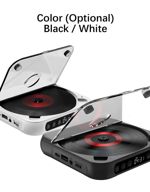 Load image into Gallery viewer, SpinWave™ Portable CD &amp; Bluetooth Music Player – Classic Sound Meets Modern Freedom
