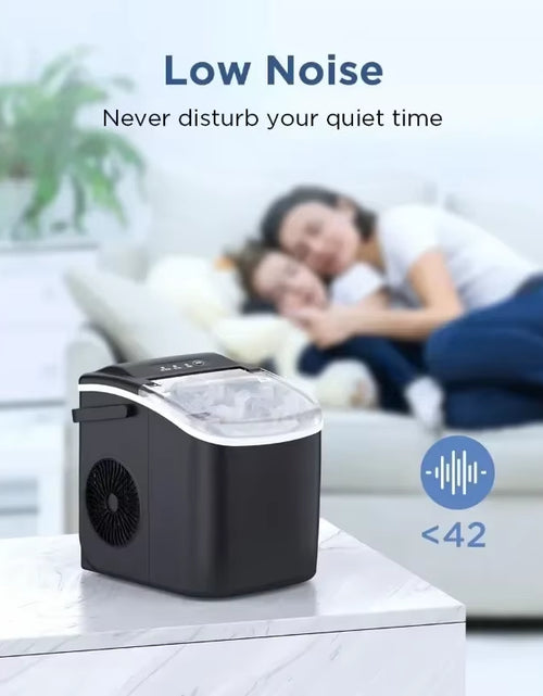 Load image into Gallery viewer, Ice Maker Countertop, Portable Machine with Self-Cleaning, 26.5Lbs/24Hrs, 9 Bullet Ice Cubes in 6 Mins, Basket
