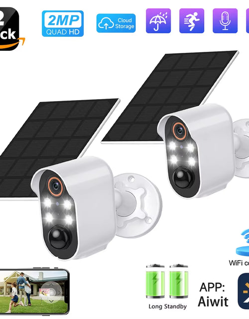 Load image into Gallery viewer, SunGuard 360: Solar-Powered WiFi PTZ Security Camera with 1080P HD Surveillance
