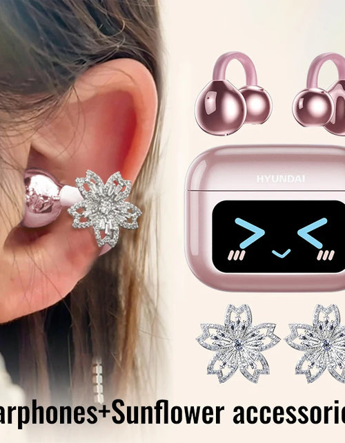 Load image into Gallery viewer, EchoGrip™ M100 ENC Ear Clip Earphones – Style, Sound, and Smart Control
