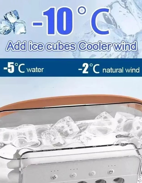 Load image into Gallery viewer, Portable Fan Air Conditioners USB Electric Fan Air Cooler LED Night Light Water Mist Fun 3 in 1 Air Humidifier for Home
