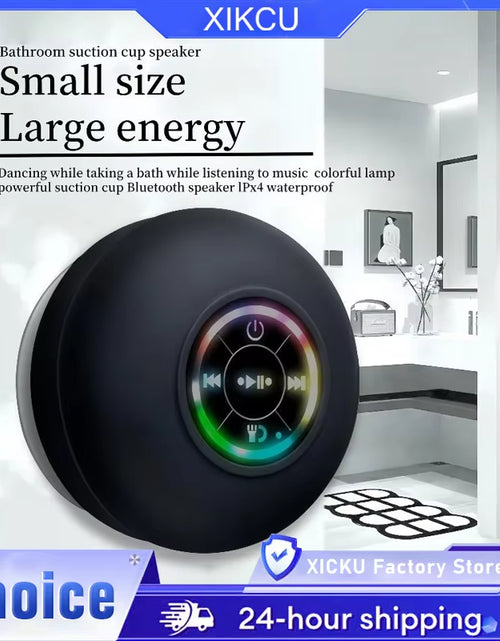 Load image into Gallery viewer, AquaBeat Mini: Waterproof LED Bluetooth Speaker with Powerful Sound &amp; Suction Cup Mount
