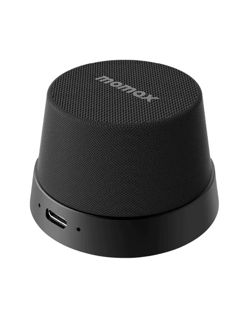 Load image into Gallery viewer, New MOMAX 1-Vibe Go Magnetic Portable True Wireless Speaker Phone Stand IPX6 Waterproof Protection Long Play Time High Quality
