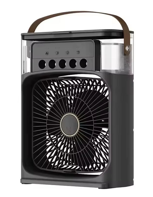 Load image into Gallery viewer, Portable Fan Air Conditioners USB Electric Fan Air Cooler LED Night Light Water Mist Fun 3 in 1 Air Humidifier for Home
