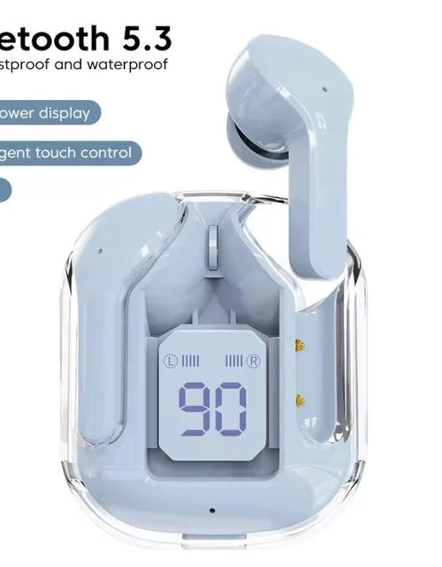 Load image into Gallery viewer, CrystalBeats BT30: Transparent TWS Bluetooth 5.3 Earbuds with Digital Display &amp; Noise Canceling
