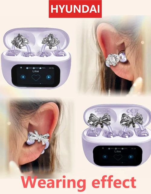 Load image into Gallery viewer, EchoGrip™ M100 ENC Ear Clip Earphones – Style, Sound, and Smart Control
