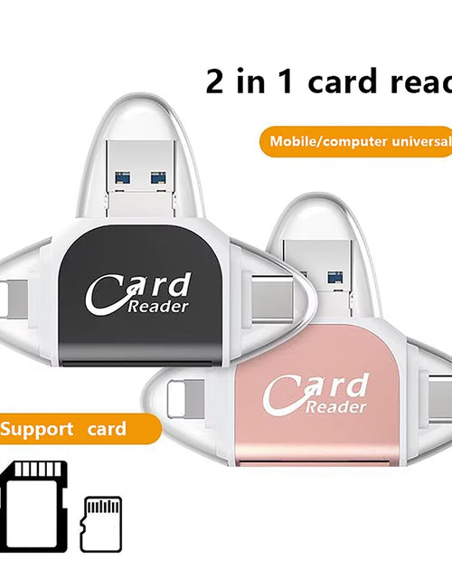 Load image into Gallery viewer, 4-in-1 Card Reader Adapter – Instantly Access Your Camera Shots Anywhere
