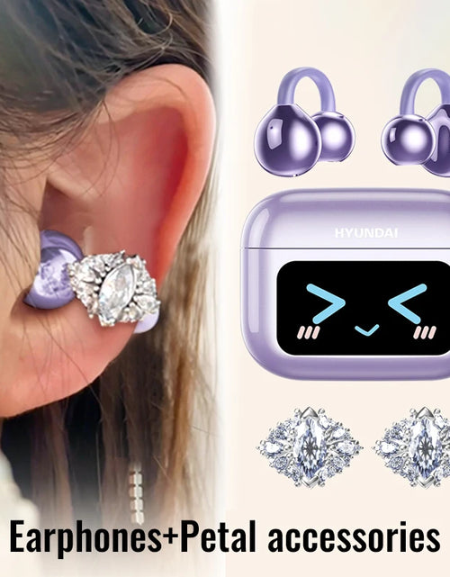 Load image into Gallery viewer, EchoGrip™ M100 ENC Ear Clip Earphones – Style, Sound, and Smart Control
