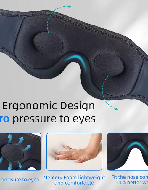 Load image into Gallery viewer, DreamTune 3D: Bluetooth Sleep Mask with Wireless Headset &amp; Adjustable Eye Cover
