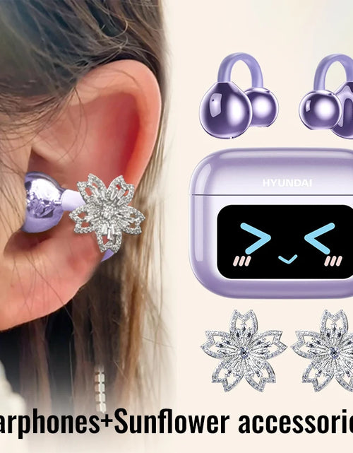 Load image into Gallery viewer, EchoGrip™ M100 ENC Ear Clip Earphones – Style, Sound, and Smart Control
