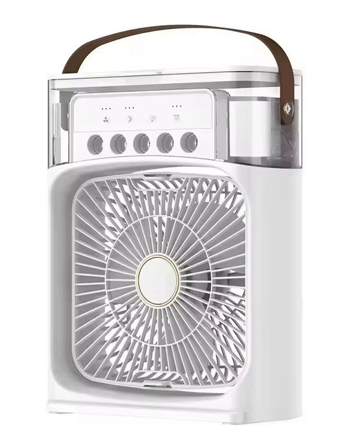 Load image into Gallery viewer, Portable Fan Air Conditioners USB Electric Fan Air Cooler LED Night Light Water Mist Fun 3 in 1 Air Humidifier for Home
