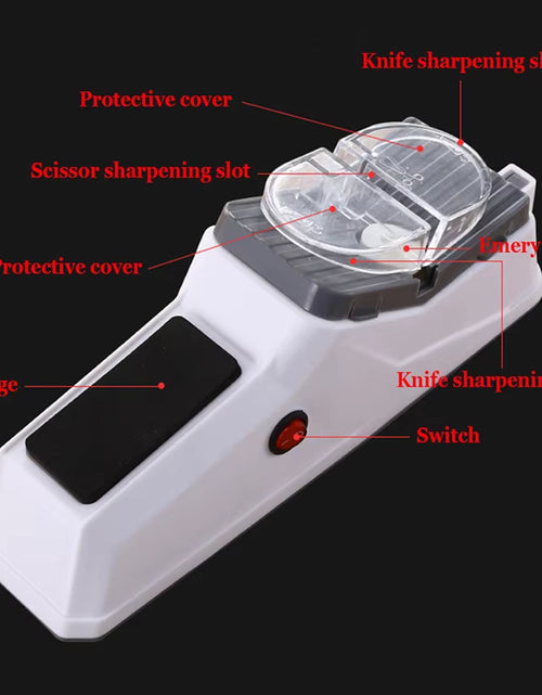 Load image into Gallery viewer, Electric Knife &amp; Scissor Sharpener – Fast, Safe, and Effortless Precision
