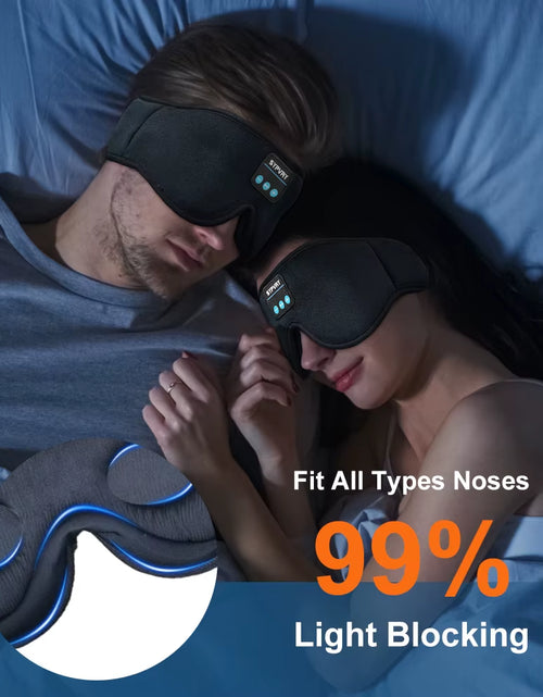 Load image into Gallery viewer, DreamTune 3D: Bluetooth Sleep Mask with Wireless Headset &amp; Adjustable Eye Cover
