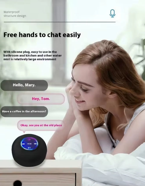 Load image into Gallery viewer, AquaBeat Mini: Waterproof LED Bluetooth Speaker with Powerful Sound &amp; Suction Cup Mount
