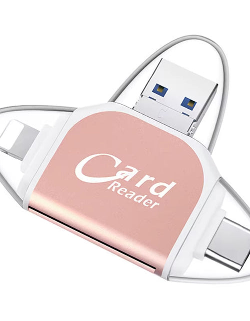 Load image into Gallery viewer, 4 in 1 Card Reader Adapter to View Camera Photos and Videos on Windows Phone Android ﻿
