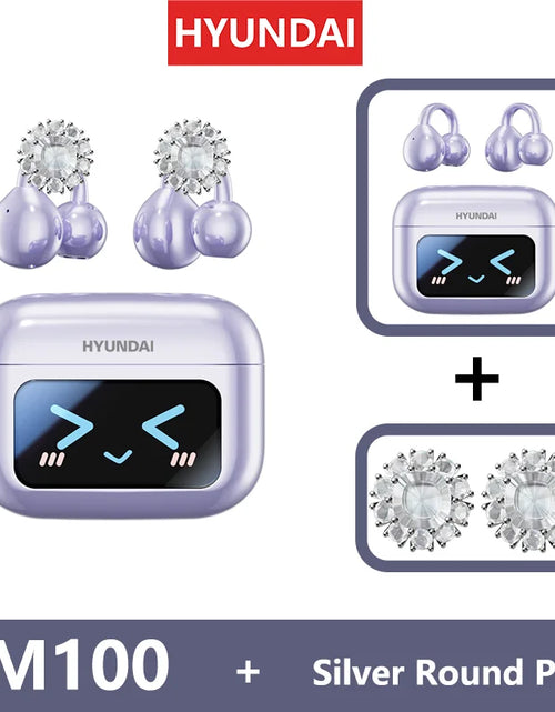 Load image into Gallery viewer, EchoGrip™ M100 ENC Ear Clip Earphones – Style, Sound, and Smart Control
