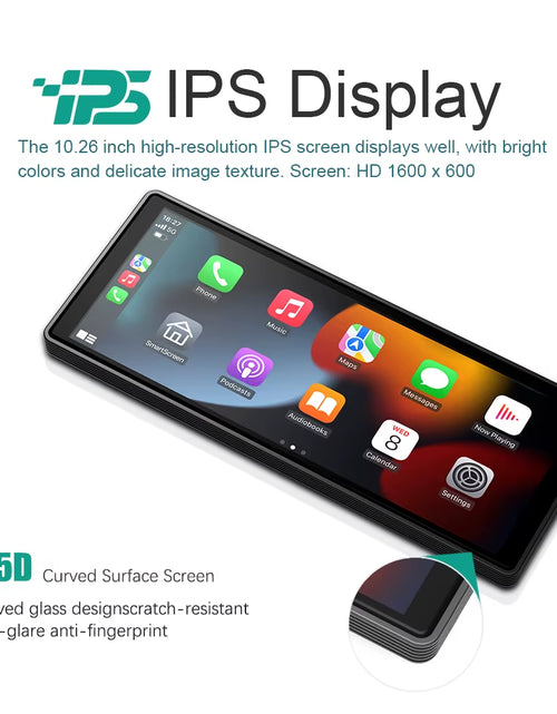 Load image into Gallery viewer, Drive Smart: 10.26-Inch Wireless CarPlay &amp; Android Auto Multimedia Video Player
