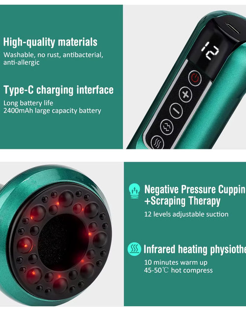 Load image into Gallery viewer, SculptEase™ Magnetic Cupping Massager: Rechargeable Body &amp; Cellulite Scraping Machine
