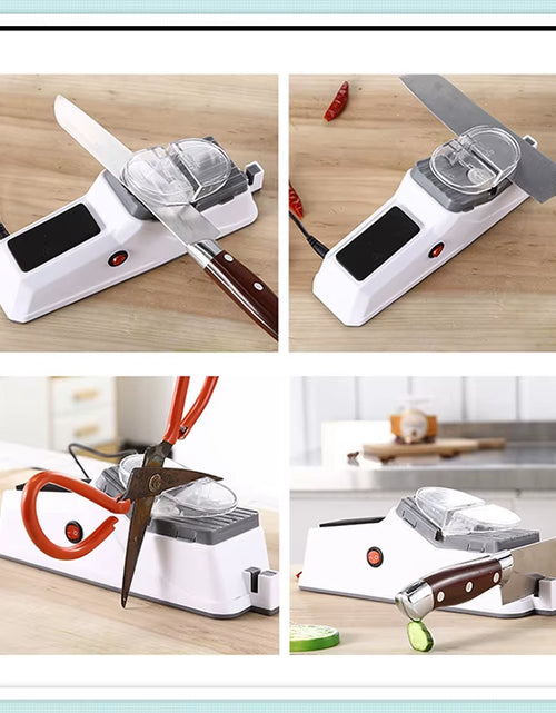 Load image into Gallery viewer, Electric Knife &amp; Scissor Sharpener – Fast, Safe, and Effortless Precision
