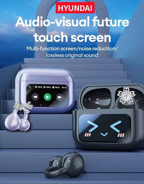 Load image into Gallery viewer, EchoGrip™ M100 ENC Ear Clip Earphones – Style, Sound, and Smart Control
