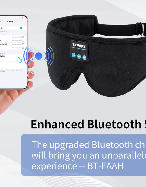 Load image into Gallery viewer, DreamTune 3D: Bluetooth Sleep Mask with Wireless Headset &amp; Adjustable Eye Cover
