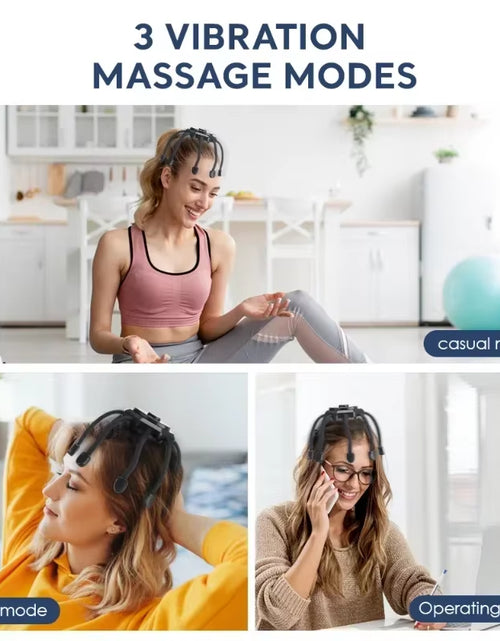 Load image into Gallery viewer, NeuroRelax™ Octopus Head Massager: 20-Contact Electric Scalp Massager with Red Light Therapy
