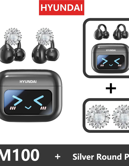 Load image into Gallery viewer, EchoGrip™ M100 ENC Ear Clip Earphones – Style, Sound, and Smart Control
